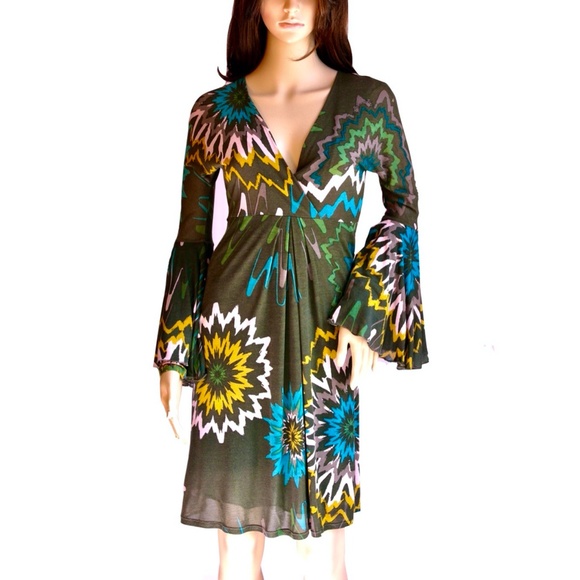 MISSONI Art Bell-Sleeve Dana Dress - Picture 3 of 13